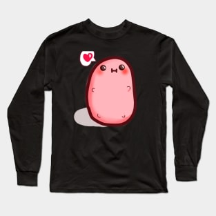 Kawaii Pink Potato Long Sleeve T-Shirt